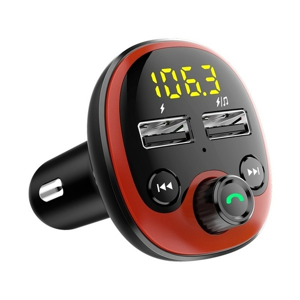 New Bluetooth 5.0 Handsfree Calling Car Kit Wireless FM Transmitter