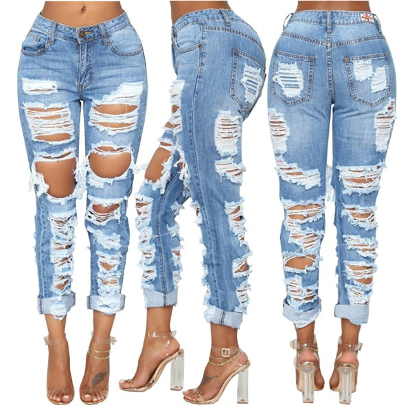 Jeans Pants Trousers European and American Women's High Waist