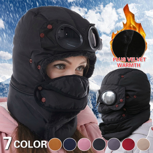 Unisex New Fashion Protective Face Shield Winter Hats Full Face