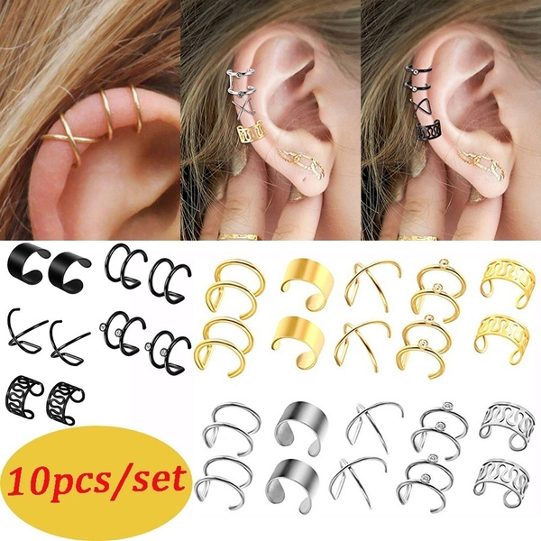 Cartilage Helix Ear Cuff, No Piercing Conch Cuff, Non Pierced Ear Cuff  Single Band, Silver Ear Cuff 14gauge Thick Lobe Hoop Ear Cuff Earring -  Etsy | Ear cuff earings, Silver ear