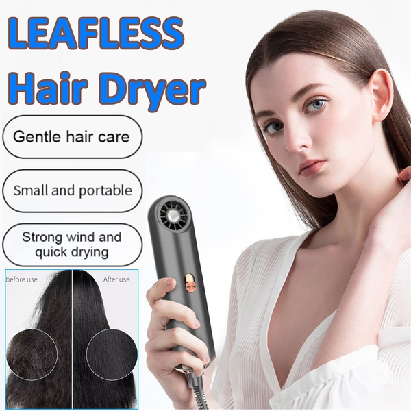 Portable Mini Leafless Hair Dryer Temperature Control Hairdryer Travel ...