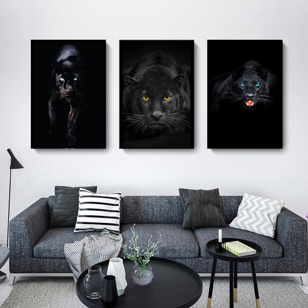 Wall Mural Black leopard