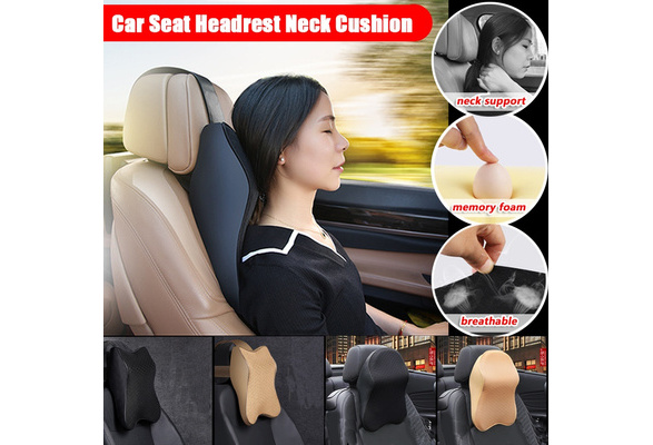 Car Seat Headrest Neck Pillow Auto Neck Support Memory Foam Soft