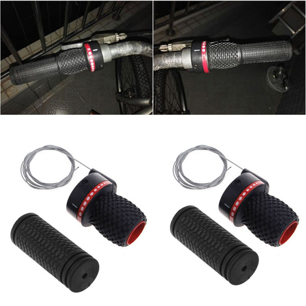1 Pair MTB Mountain Bike Speed Shifter Gear Grips For 18/21 speed