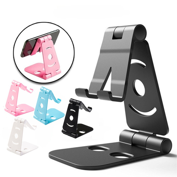 4 Colors Creative Double Folding Mobile Phone Holder Portable Can Be