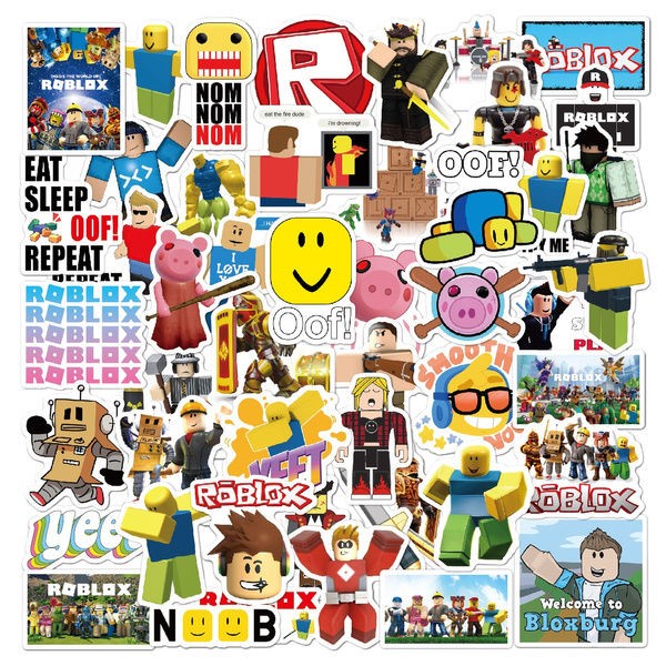 50x Roblox Hot Games Waterproof Graffiti Stickers For Kids Toy Laptop Skateboard Luggage Wish - roblox r68