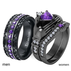 Steel, Heart, coupleringsforhimandherset, wedding ring