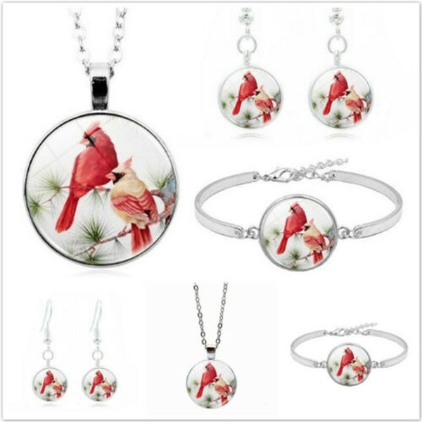 Cardinal Bird Bracelet