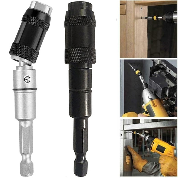 Magnetic Screw Drill Tip Quick Change Locking Bit Holder with Spring Release 