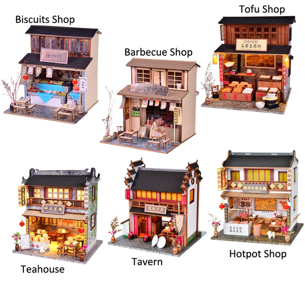 diy Miniature Dollhouse Chinese Ancient Architecture Building