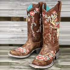 ankle boots, Plus Size, knightboot, Cowboy