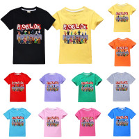 Hot Roblox T Shirt For Children Kids Boys Girls Summer Short Sleeve Cotton T Shirt Roblox Tees Tops Wish - แตก มาล สวยมาก t shirt roblox