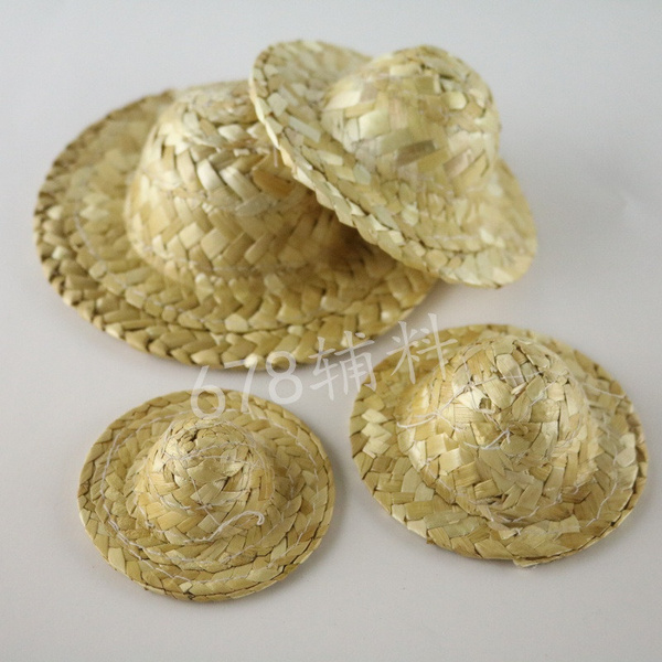 mini straw hats for dolls