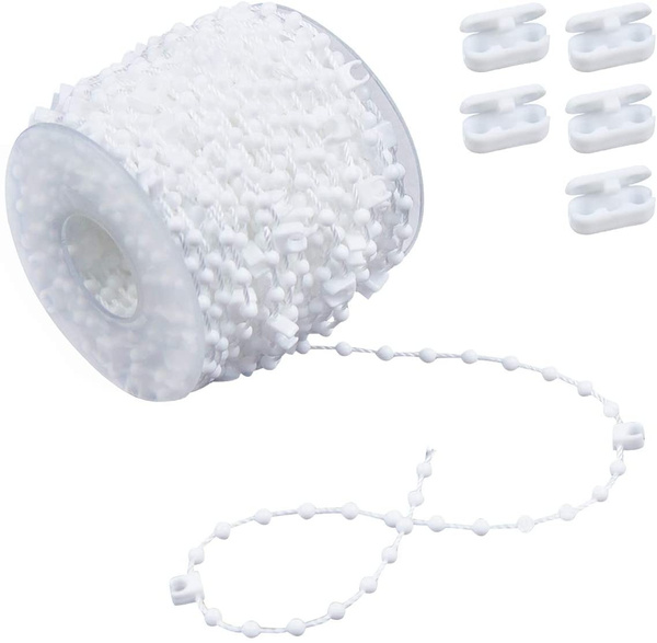 20 Meter 200 Clips Vertical Blind Bottom Chain with 5 Pieces Plastic