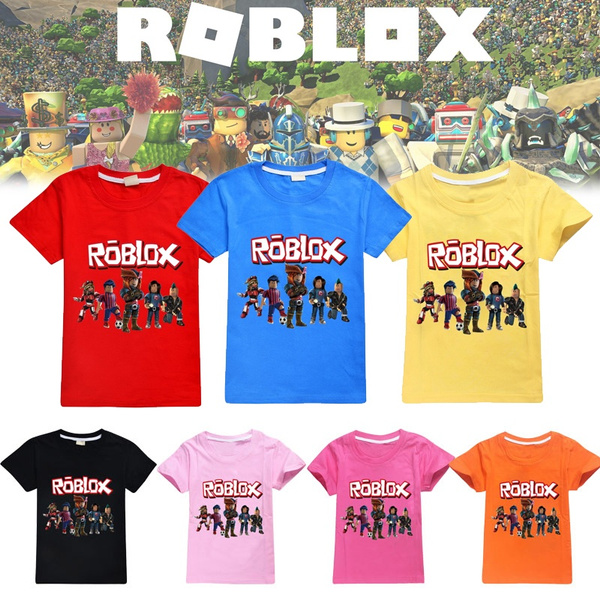 New Children Tshirt Cartoon ROBLOX Game Printing Kids Clothes