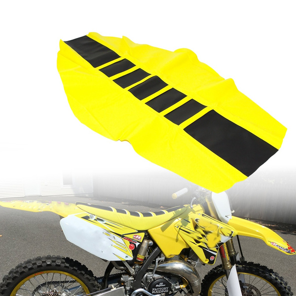 Dual Sport Motocross Supermoto Ribbed Seat Cover For Suzuki Dr Z Rmz Rm Z Rm Drz Dr S 650 400 0 250 85 65 125 Yellow Wish