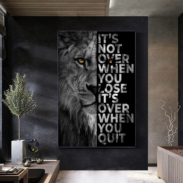 Lion Inspirational Motivational Wall Print POSTER AU 64433 Osho Quotes