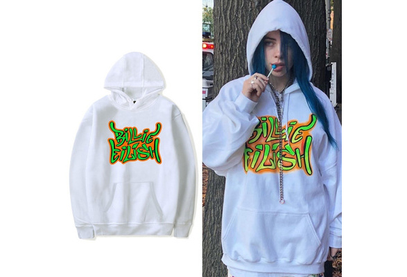 Duoyi EU Billie Eilish Hoodie Pullover Hiphop Street Kapuzenpullover Casual Sweatshirt für Frauen Teen