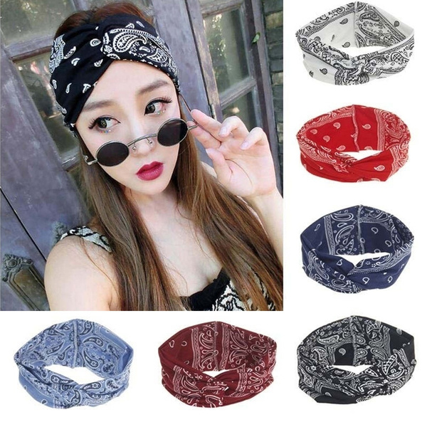 Women's Floral Twist Headband - Cross Knot Elastic Turban Hairband For Casual Wear 7 thumbnail image