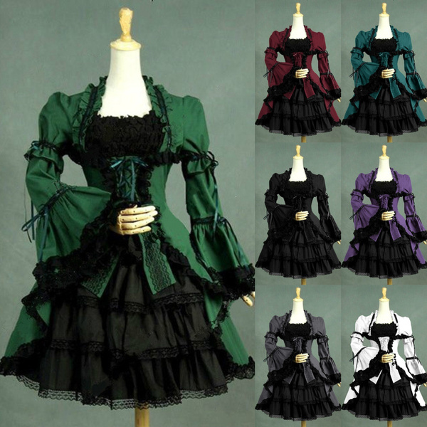 Blythe gothic lolita steam punk victorian maiden vintage dress outfit 