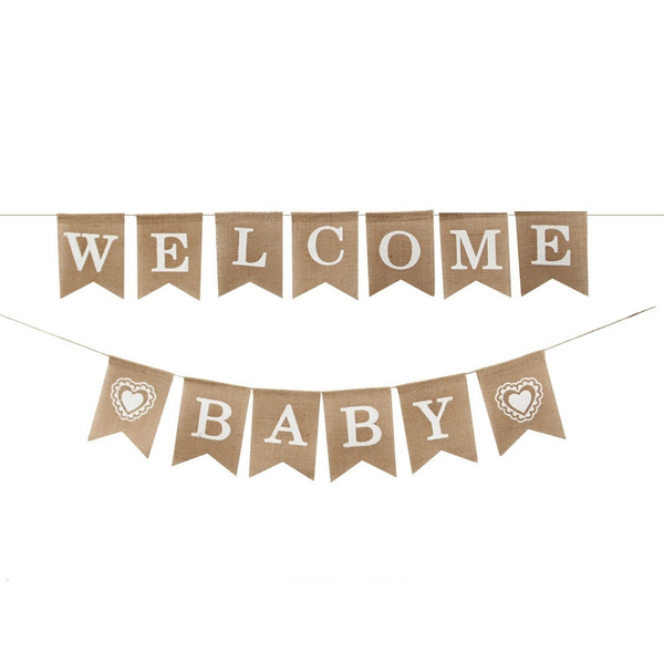 Welcome Baby Letter Hanging Banner Garland for Baby Shower Birthday ...