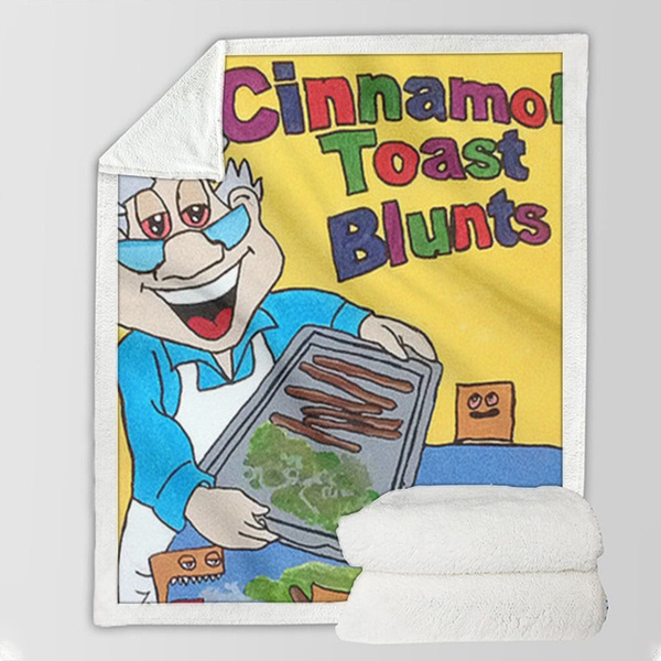 New Arrive Sofa Bed Blanket Super Soft Warm Cinnamon Toast Crunch 3D