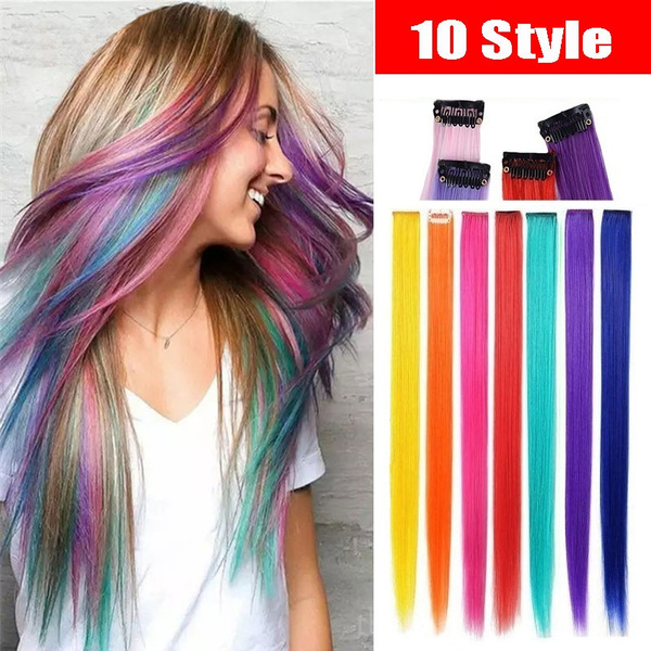 Clip in hair extensions individual outlet pieces