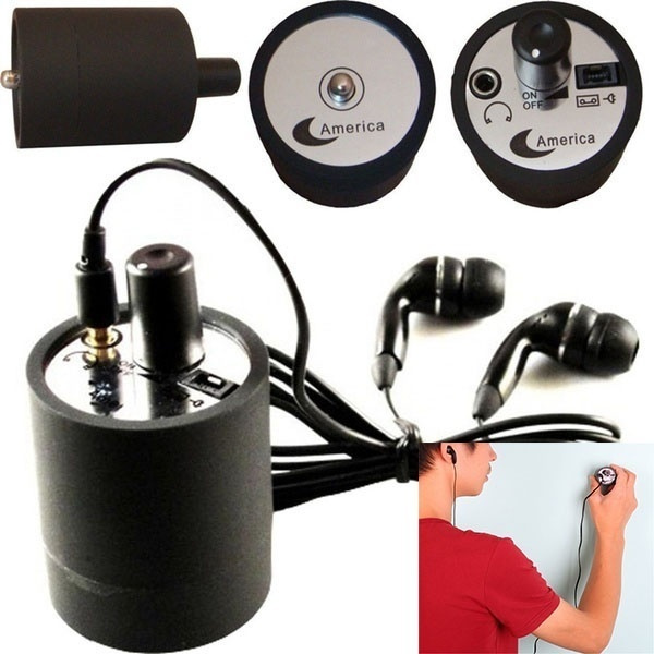 Ear Listen Through Wall Device Bug Eavesdropping Wall Microphone Voice