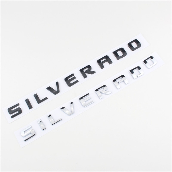 SILVERADO Letters Car Badge Emblem Sticker Decal | Wish