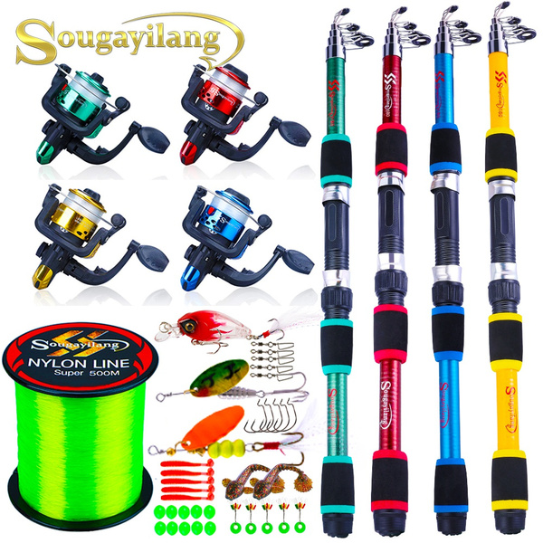 SOUGAYILANG Fishing Rod Reel Accessory Full Kits 1.8M/5.9FT Travel
