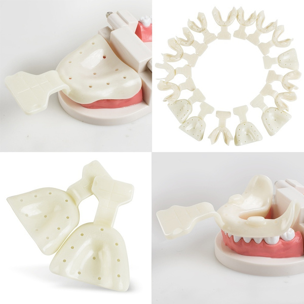 18Pcs/Set dental tray Dental Impression Trays Autoclavable dentures