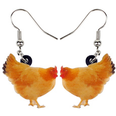 earringforwomen, chickenhenearring, earringgift, dangledropearring