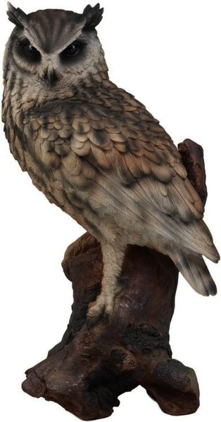 Zen Nature Wildlife Eurasian Owl Perching On Tree 14.25 Decor Store for The Soul!!! 