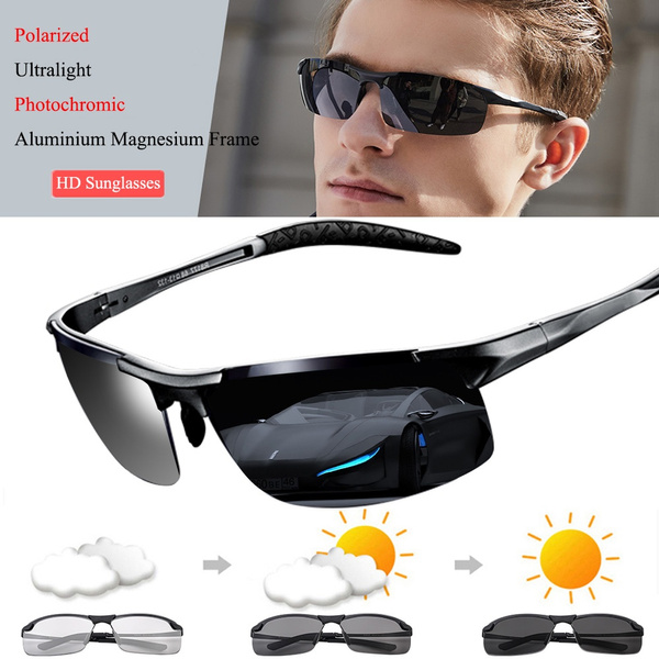 Photochromic Sunglasses High Quality Ultra-light Aluminum
