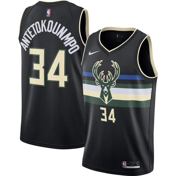NBA Milwaukee Bucks 34# Giannis Antetokounmpo Platinum Edition Basketball  jersey | Wish