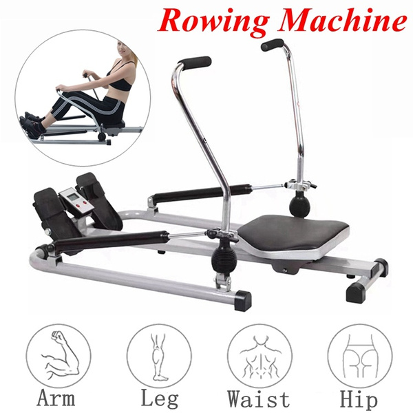 exercise adjustable double hydraulic resistance rowing machine
