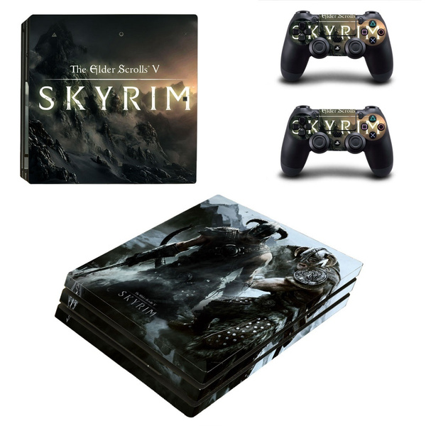 The Elder Scrolls V Skyrim PS4 Pro Skin Sticker For Sony PlayStation 4  Console and Controllers PS4 Pro Skin Stickers Vinyl Decal