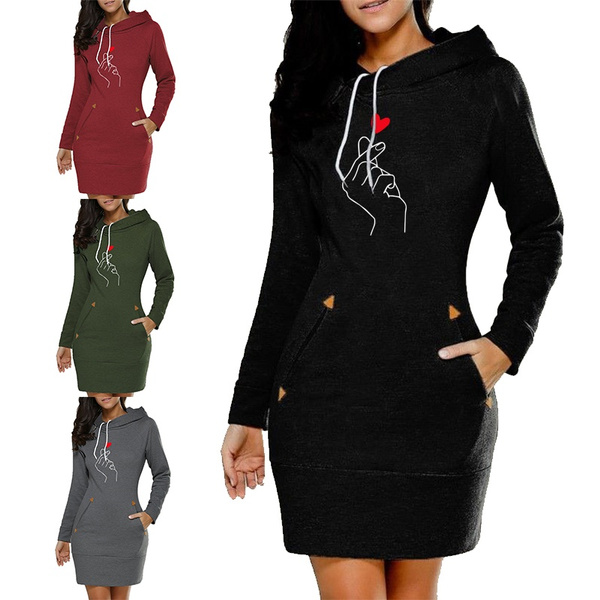 Slim Type Dress Popular Hoodie Dress Brand Hooded High Collar