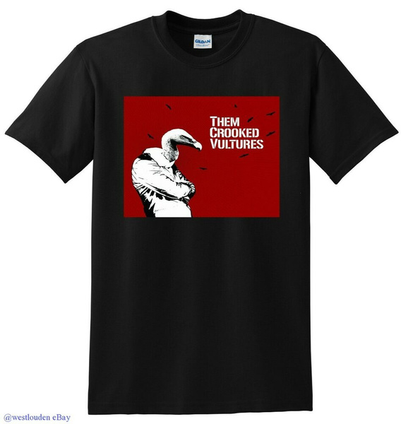 CROOKED VULTURES T SHIRT vinyl cover 
