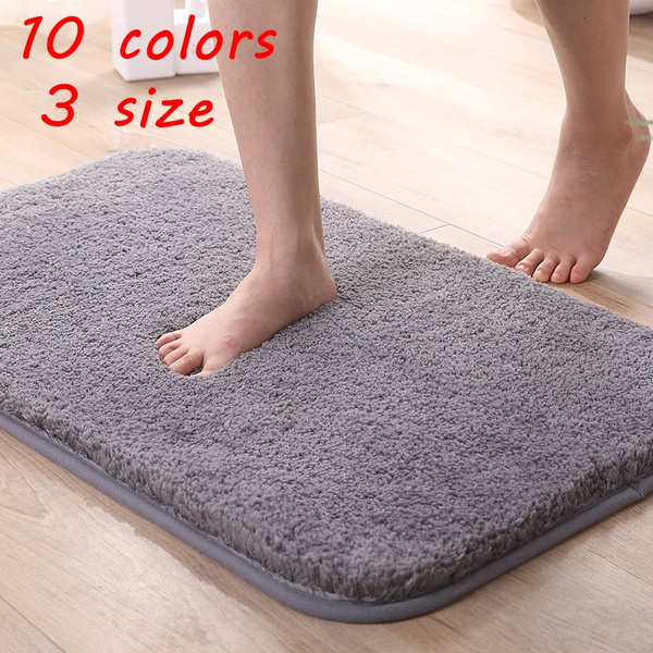 LSZ Bathroom Floor mat Bathroom Door mat Bathroom Anti-Slip mat Absorbent mat Door mat Door Home Carpet Bedroom Area Rugs Color : A, Size : 5080cm 
