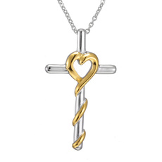 Love, Cross necklace, Gifts, necklace for women