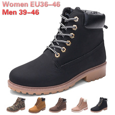 Plus Size, Leather Boots, Winter, Waterproof