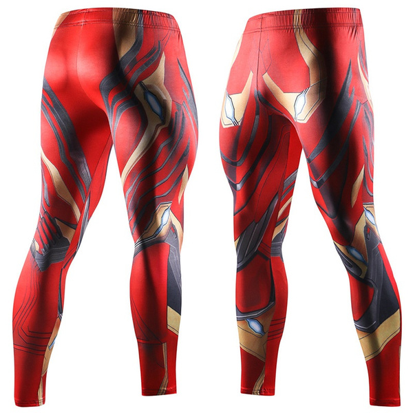Compression Pants Men Sports Gym Fitness Tights Athletic Training Trousers