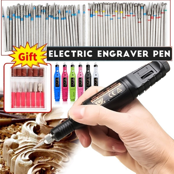 Electric Micro Engraver Pen Mini DIY Engraving Tool Kit For Metal