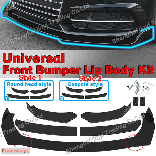 Universal Detachable 4PCS Car Front Bumper Lip Chin Spoiler