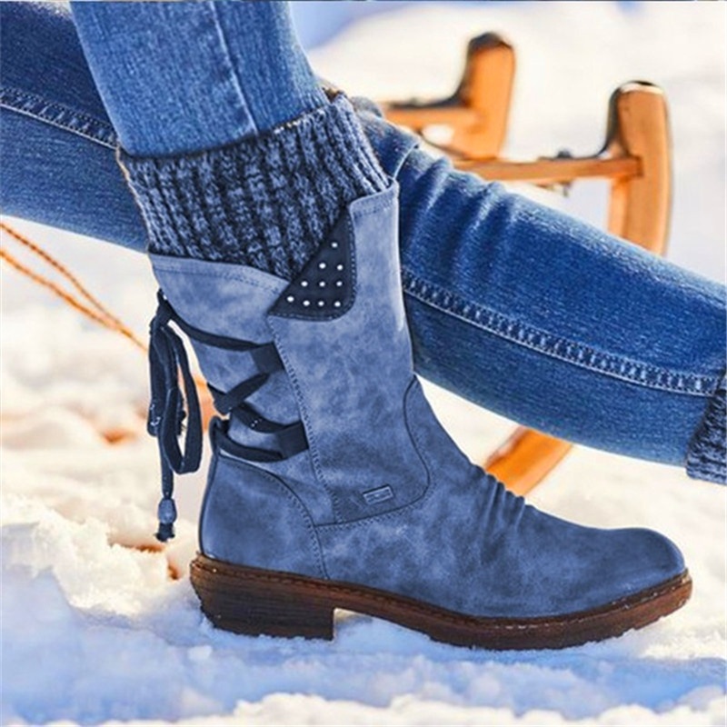 women casual vintage boots winter snow boots