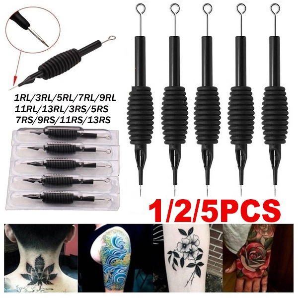 1/2/5PCS Disposable Tattoo Tubes 3/4 1/2/5PCS Disposable Tattoo Tubes 3/4