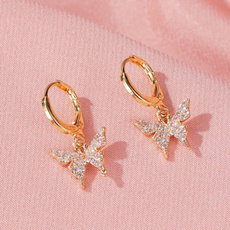 butterfly, DIAMOND, wedding earrings, Japanese
