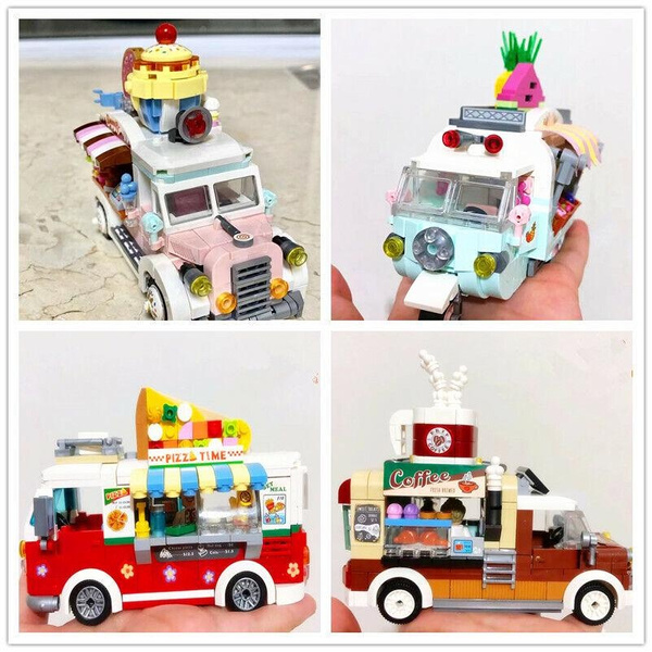 335 pcs LOZ MINI Blocks DIY Building Kids Toys Puzzle Food Store Pizza 1628 