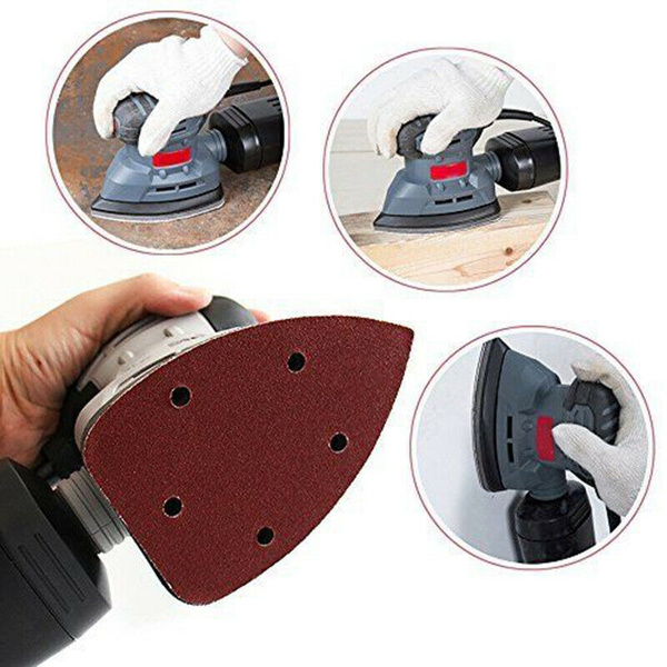 50 PCS HEAVYDUTY DETAIL PALM CORNER MOUSE SANDER SANDING SANDPAPER
